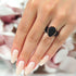 Set of Two Rings: Women's Oversized Pear & Men's Infinity Collection